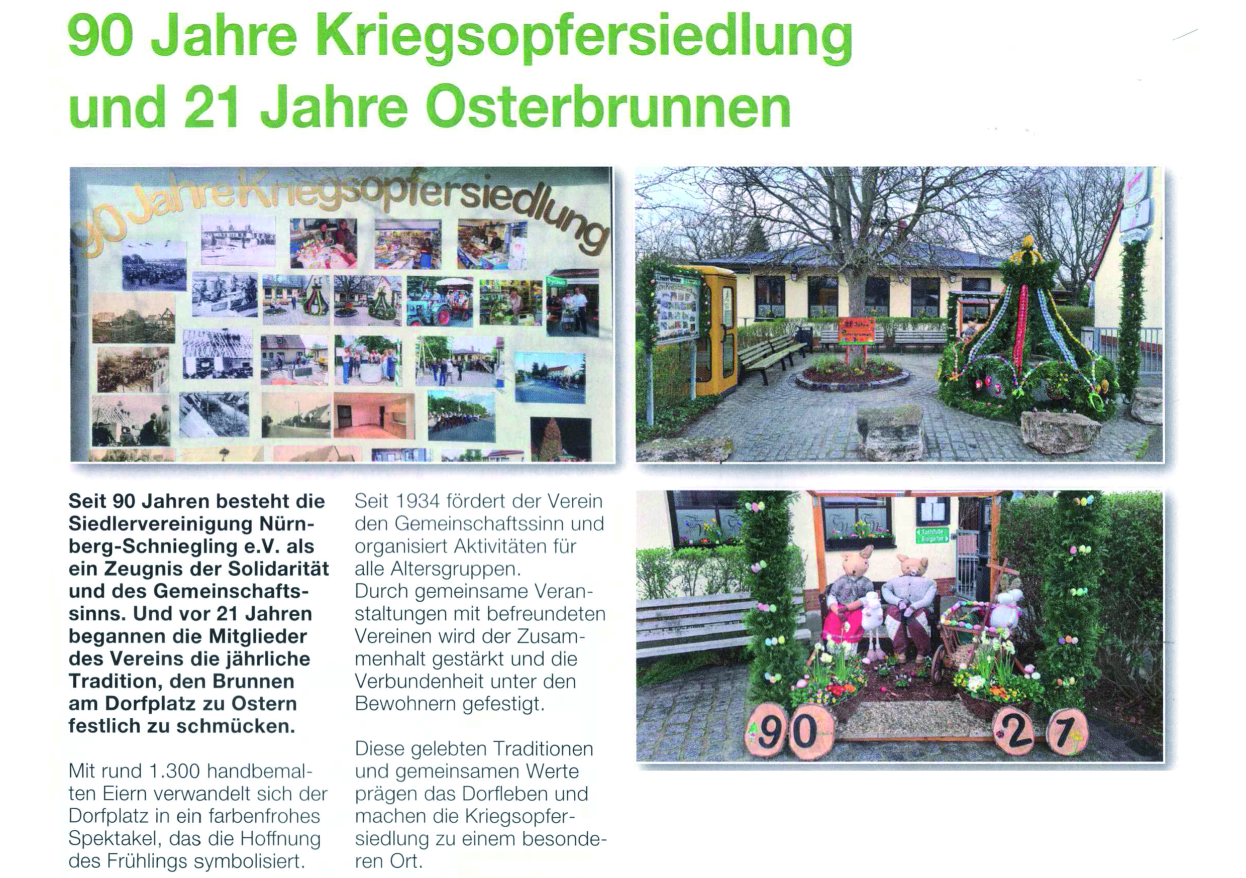 21 Jahre Osterbrunnen 21 Jahre Osterbrunnen